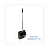 Boardwalk Lobby Dust Pan, Plastic/Aluminum, 11.75" Wide, 34" Handle, Blk/Silver BWK02600